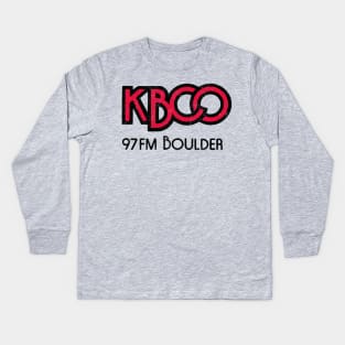 KBCO Boulder - - 70s Radio Station - - Kids Long Sleeve T-Shirt